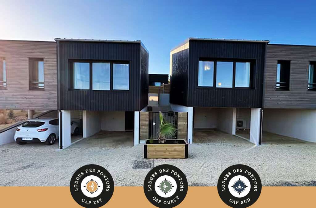 Création identité visuelle gîte en Normandie Lodges des Pontons