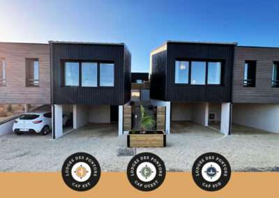 Création identité visuelle gîte en Normandie Lodges des Pontons